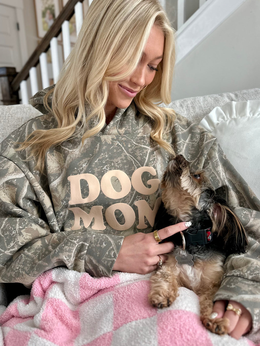 PUFF 'Dog Mom' Camo Hideaway Hoodie