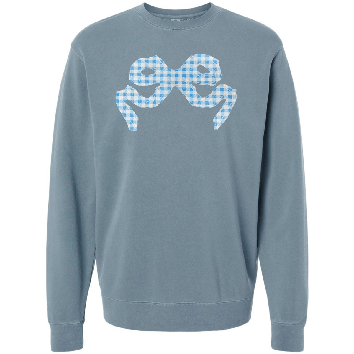 'Blue Gingham' Appliqué Stitch Cozy Crew