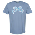 'Blue Gingham' Appliqué Stitch T-Shirt