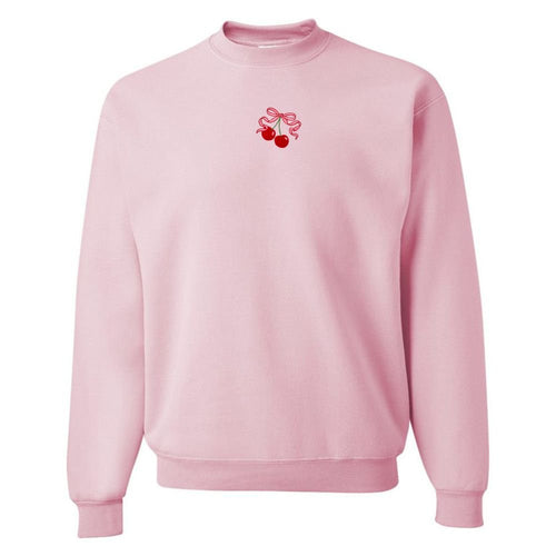 'Bow Cherries' Crewneck Sweatshirt