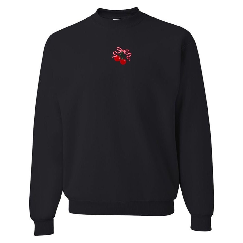 'Bow Cherries' Crewneck Sweatshirt
