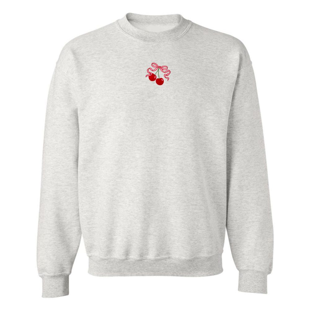 'Bow Cherries' Crewneck Sweatshirt