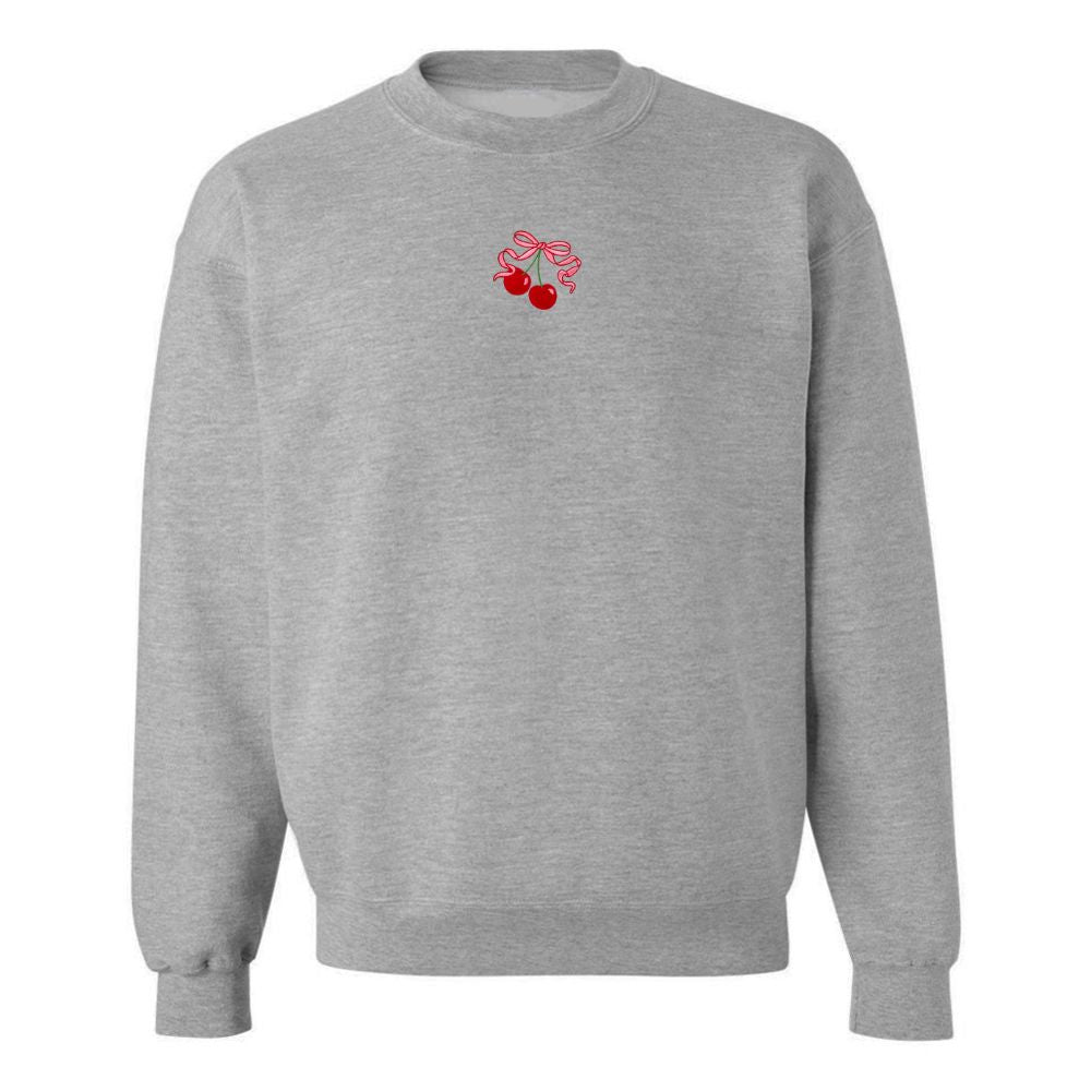 'Bow Cherries' Crewneck Sweatshirt