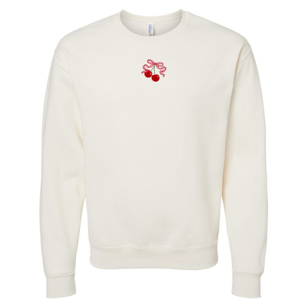 'Bow Cherries' Crewneck Sweatshirt