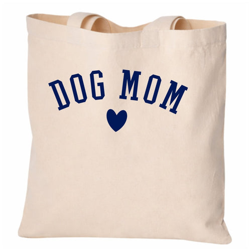 'Dog Mom At Heart' Jumbo Tote (FREE $50+)