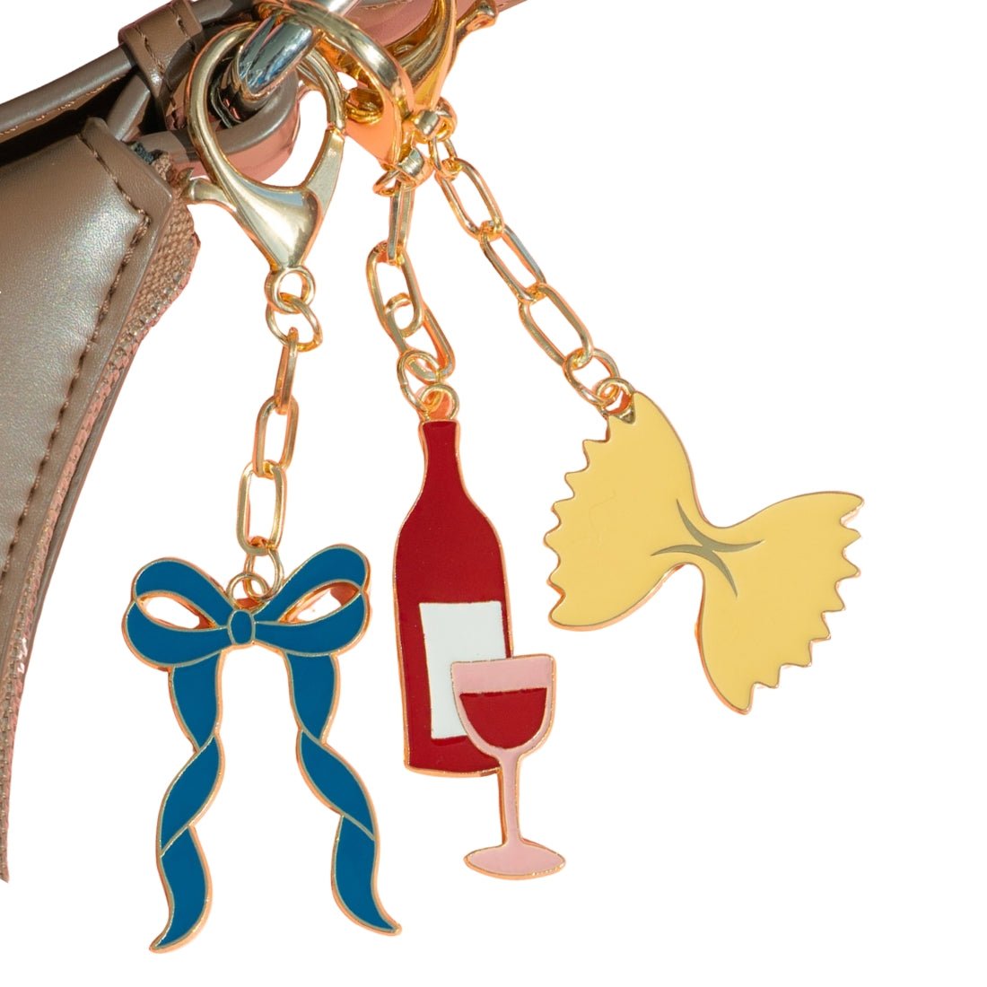 'Pasta' Keychain Bag Charm