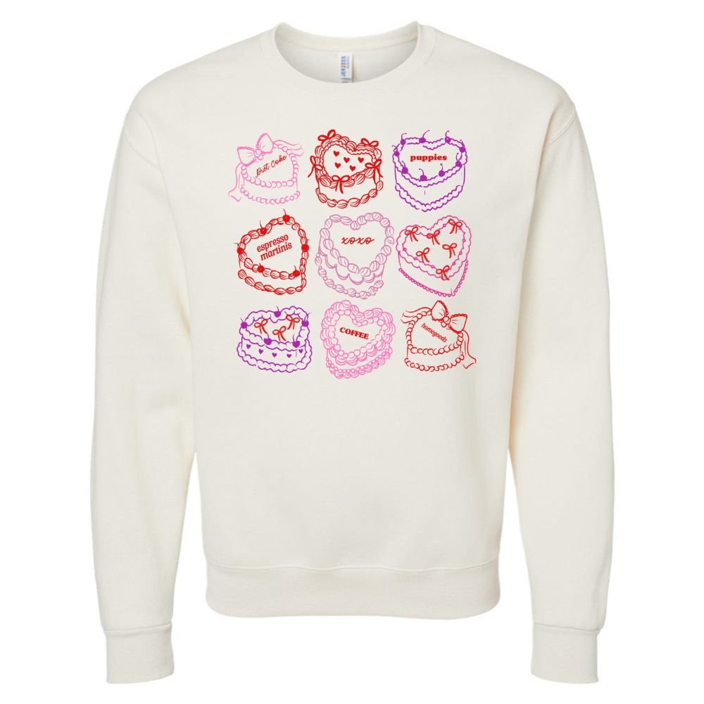 ‘Heart Cakes' Crewneck Sweatshirt