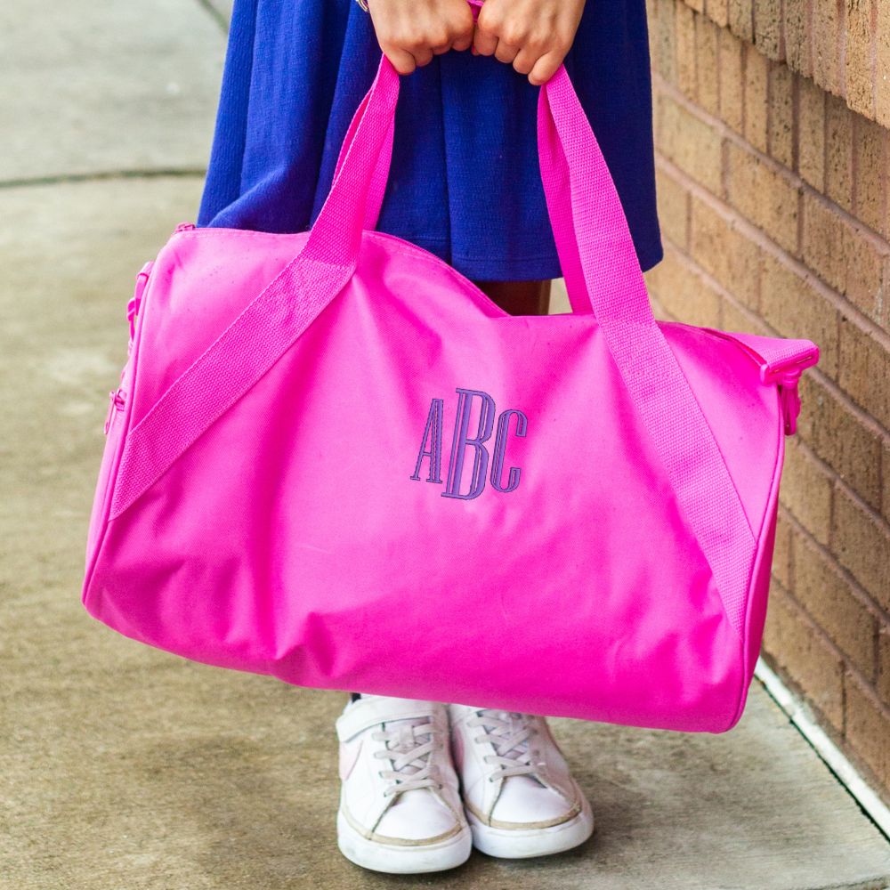 Kids Monogrammed Duffel Bag
