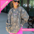 Make It Yours™ Camo Hideaway Crewneck