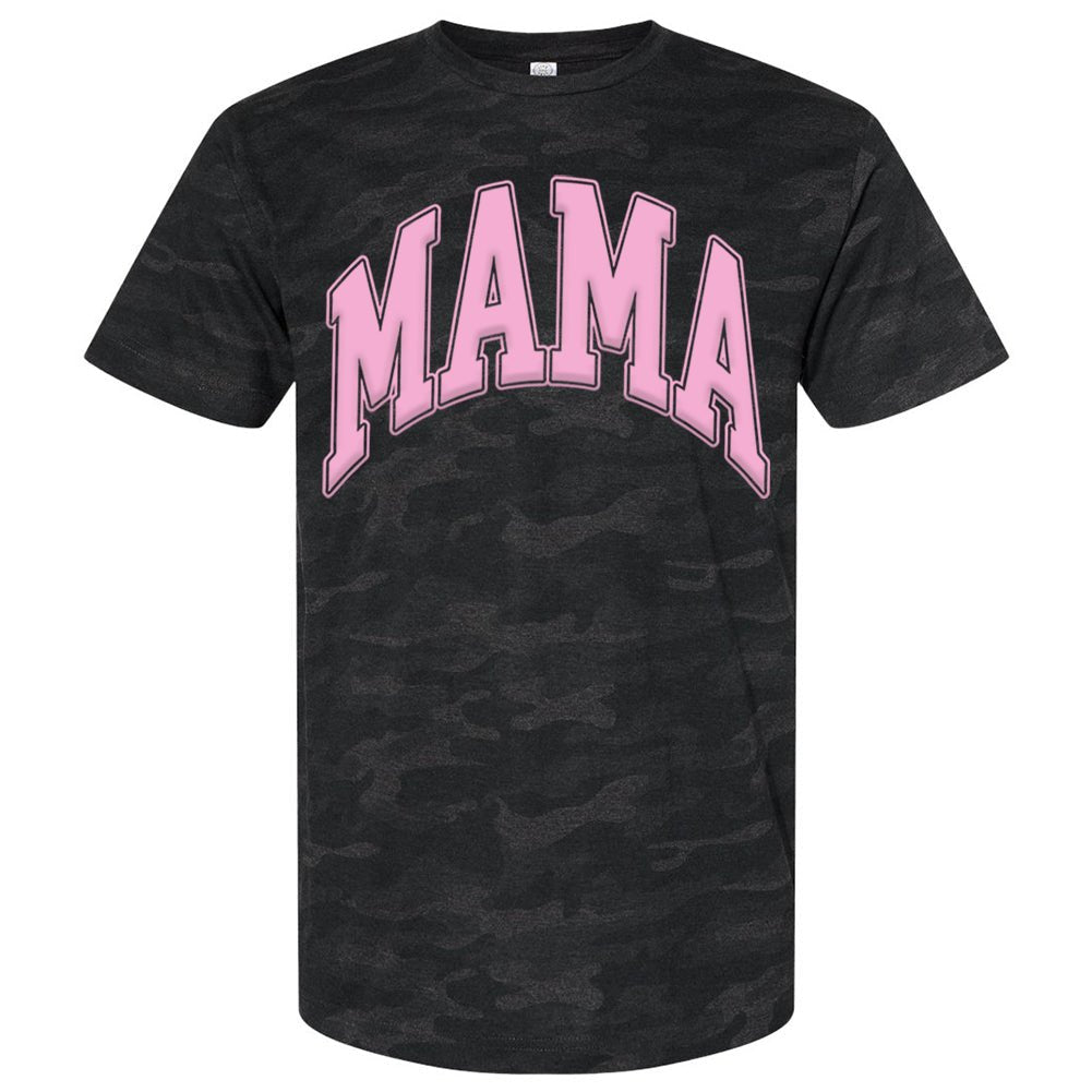 PUFF 'Mama' Camo/Leopard Pattern T-Shirt