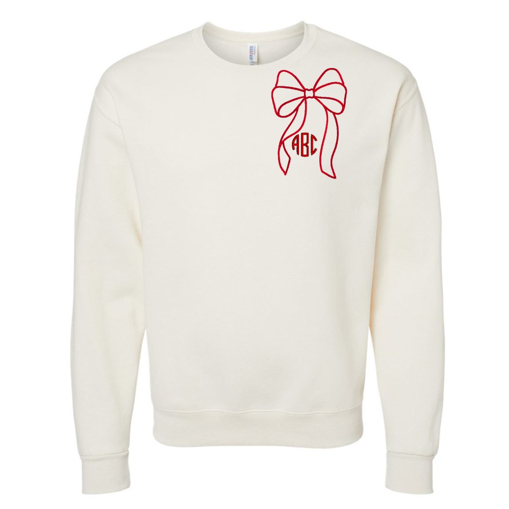 Monogrammed 'Big Bow' Crewneck Sweatshirt