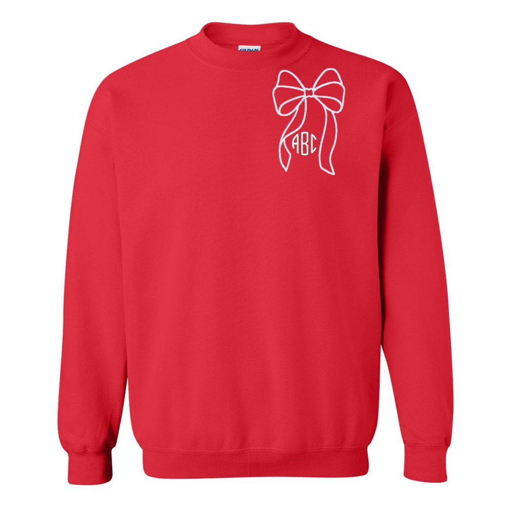 Monogrammed 'Big Bow' Crewneck Sweatshirt