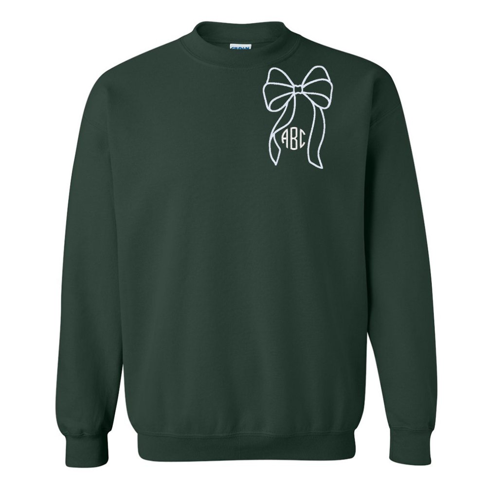 Monogrammed 'Big Bow' Crewneck Sweatshirt