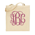 Monogrammed Big Print Tote Bag