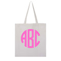 Monogrammed Big Print Tote Bag