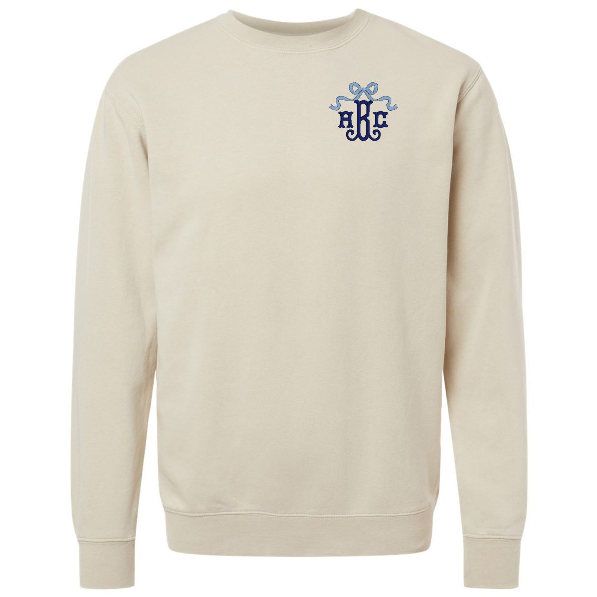 Monogrammed 'Bow' Cozy Crew