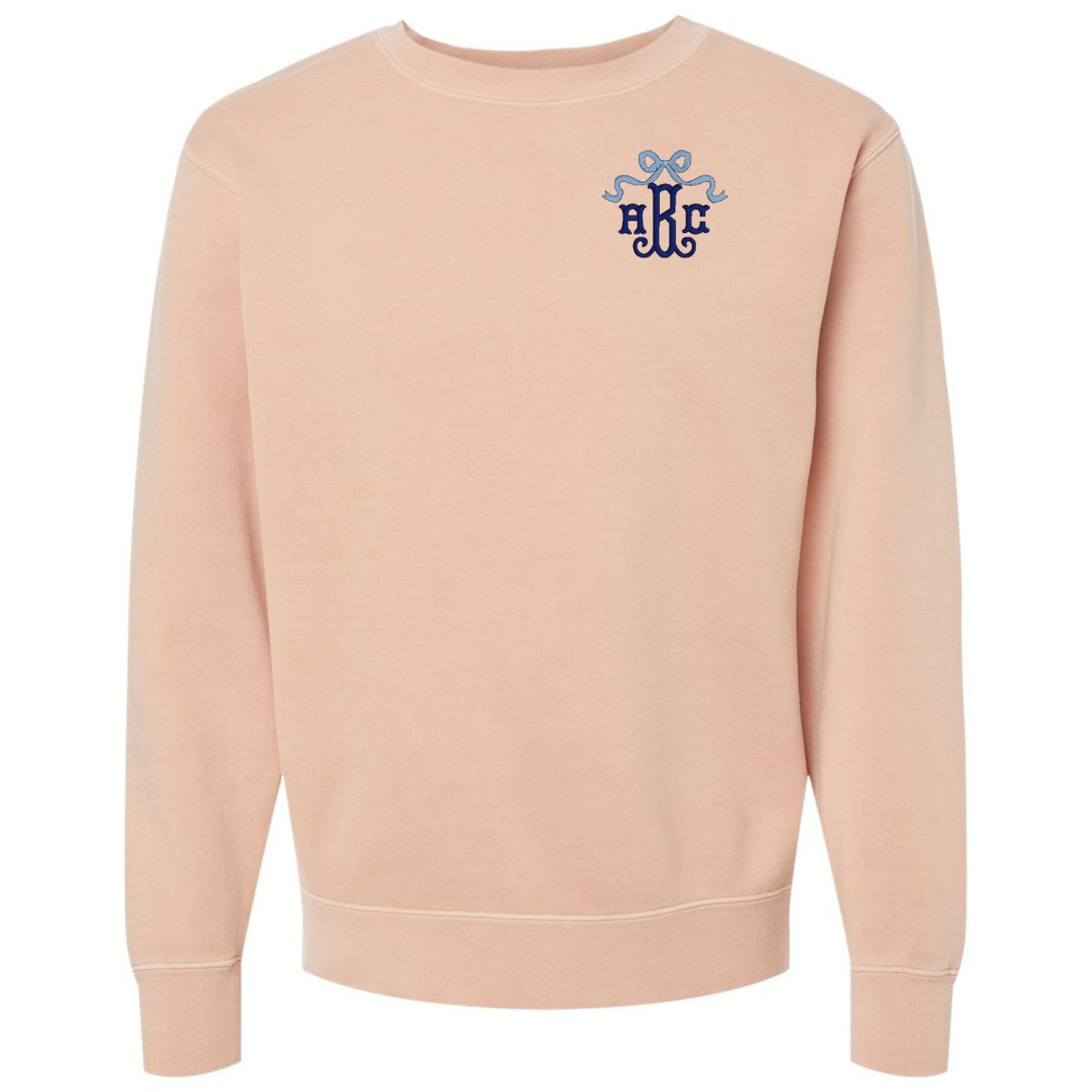 Monogrammed 'Bow' Cozy Crew