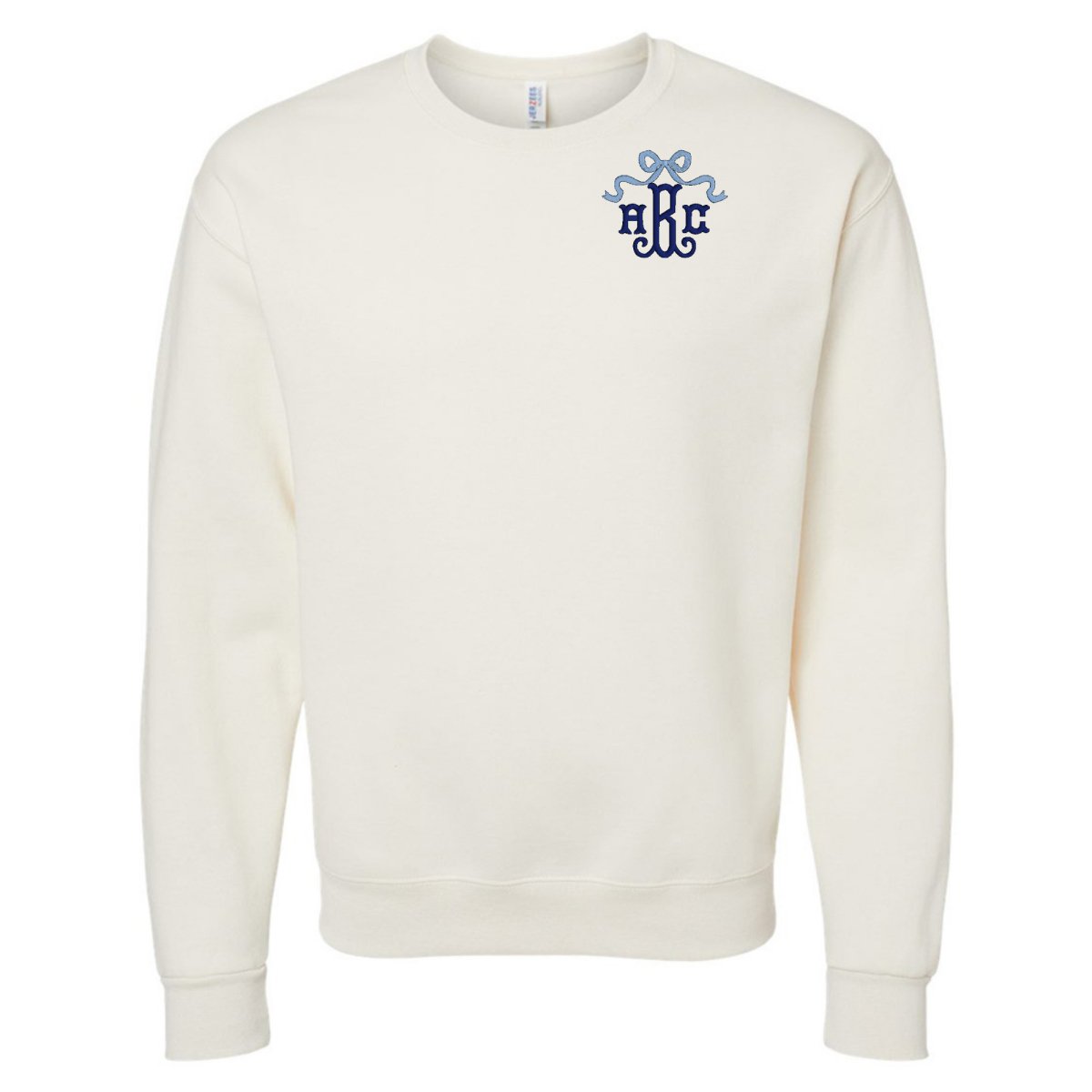 Monogrammed 'Bow' Crewneck Sweatshirt