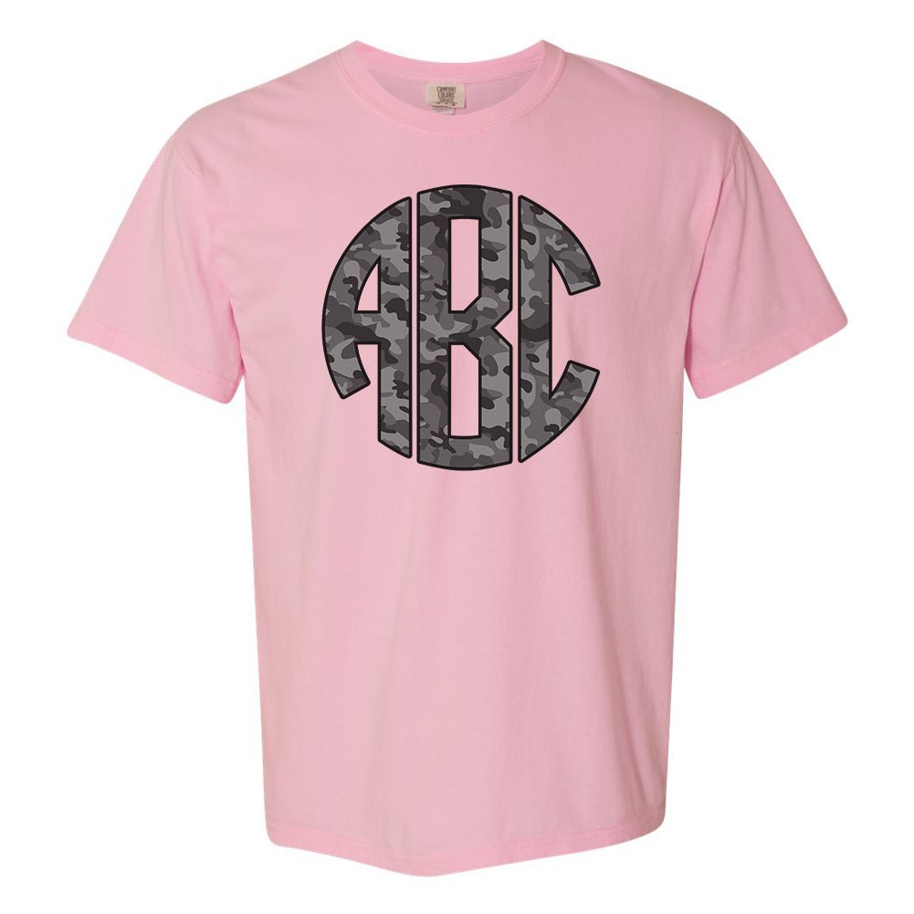 Monogrammed 'Camo' Big Print T-Shirt