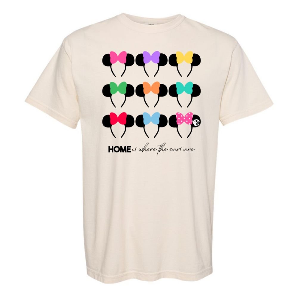 Monogrammed 'Home Is Where The Ears Are' T-Shirt