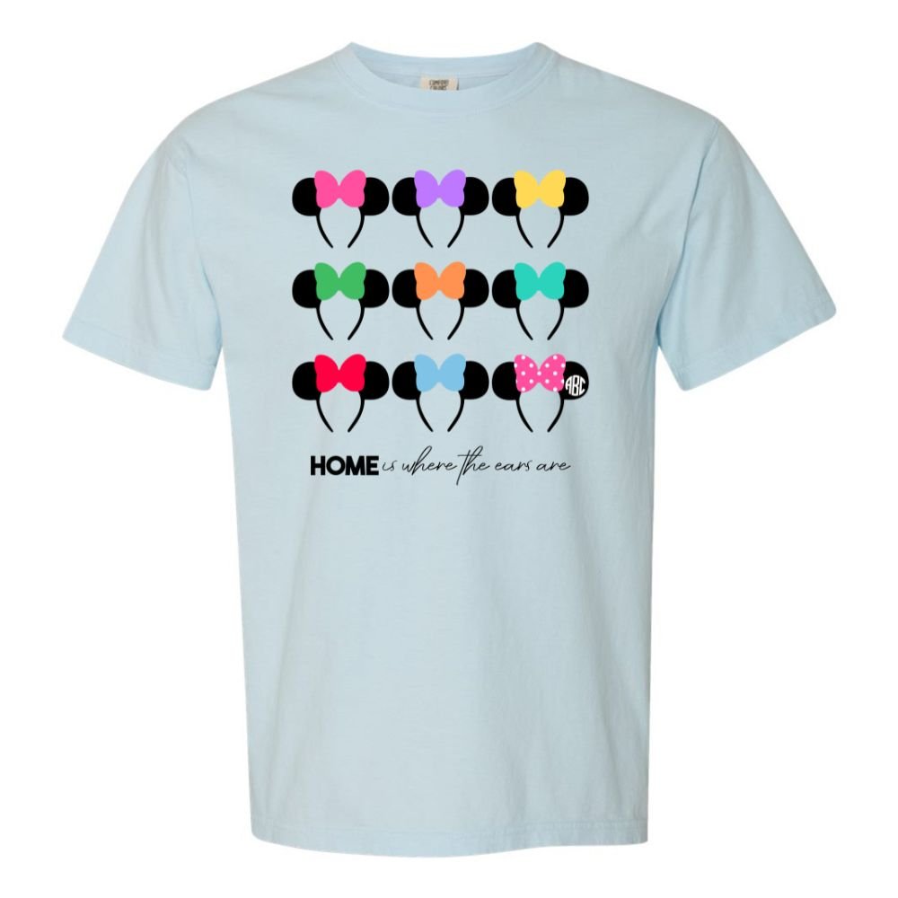 Monogrammed 'Home Is Where The Ears Are' T-Shirt
