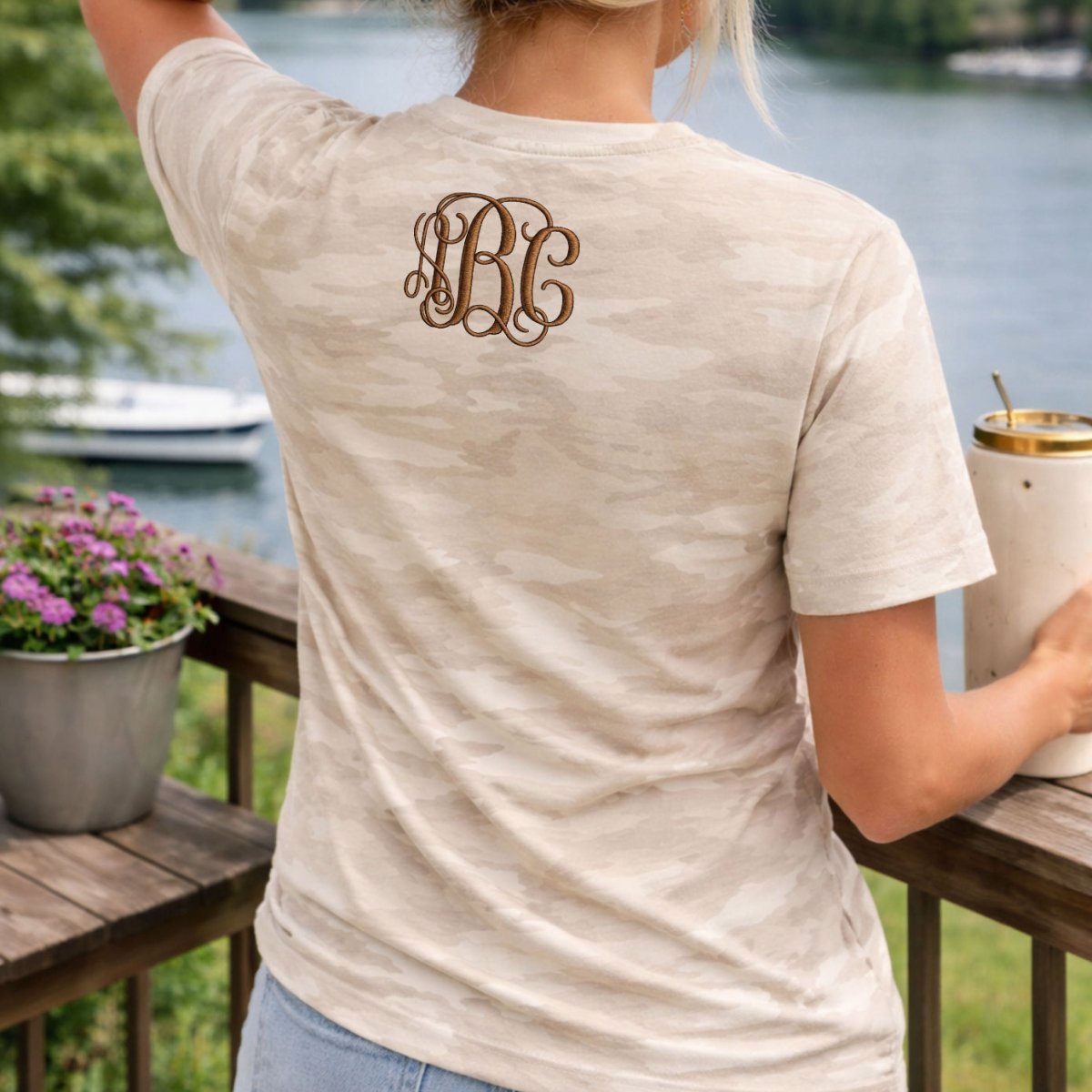 Monogrammed Pattern T-Shirt