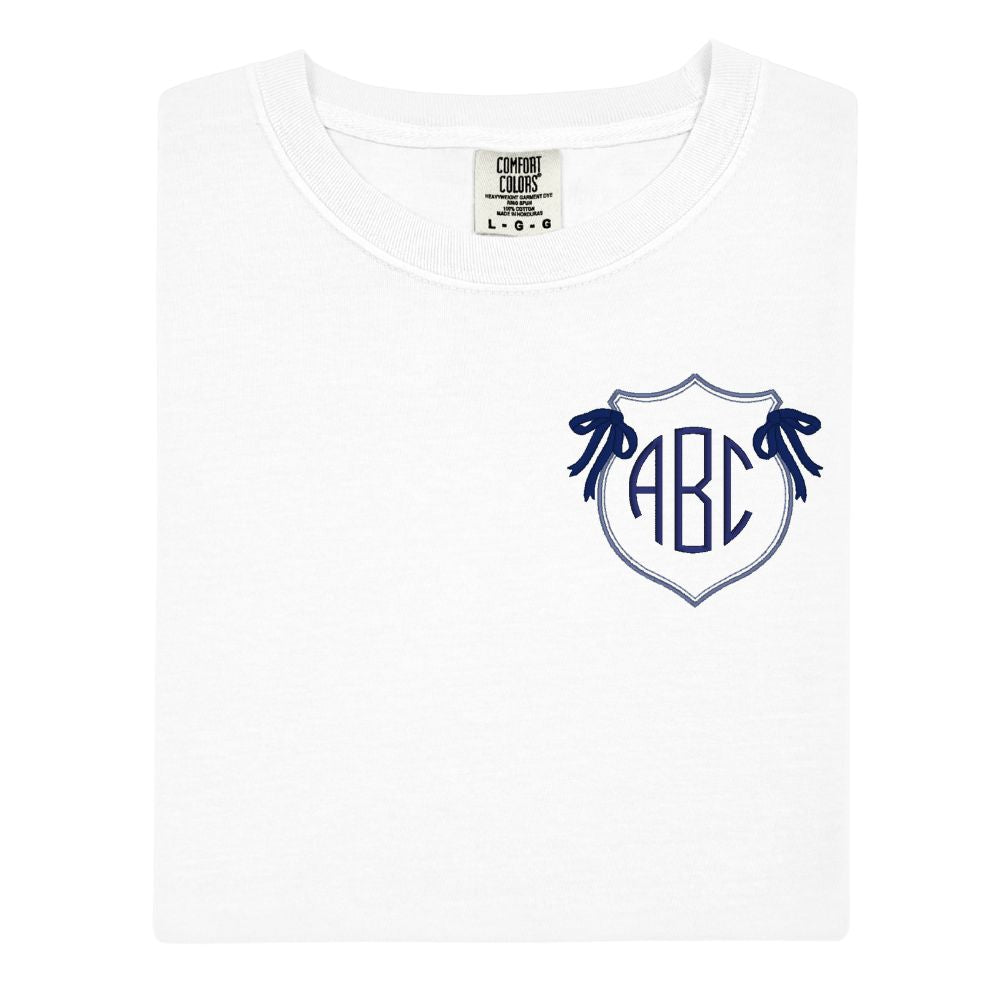 Monogrammed 'Preppy Crest' T-Shirt