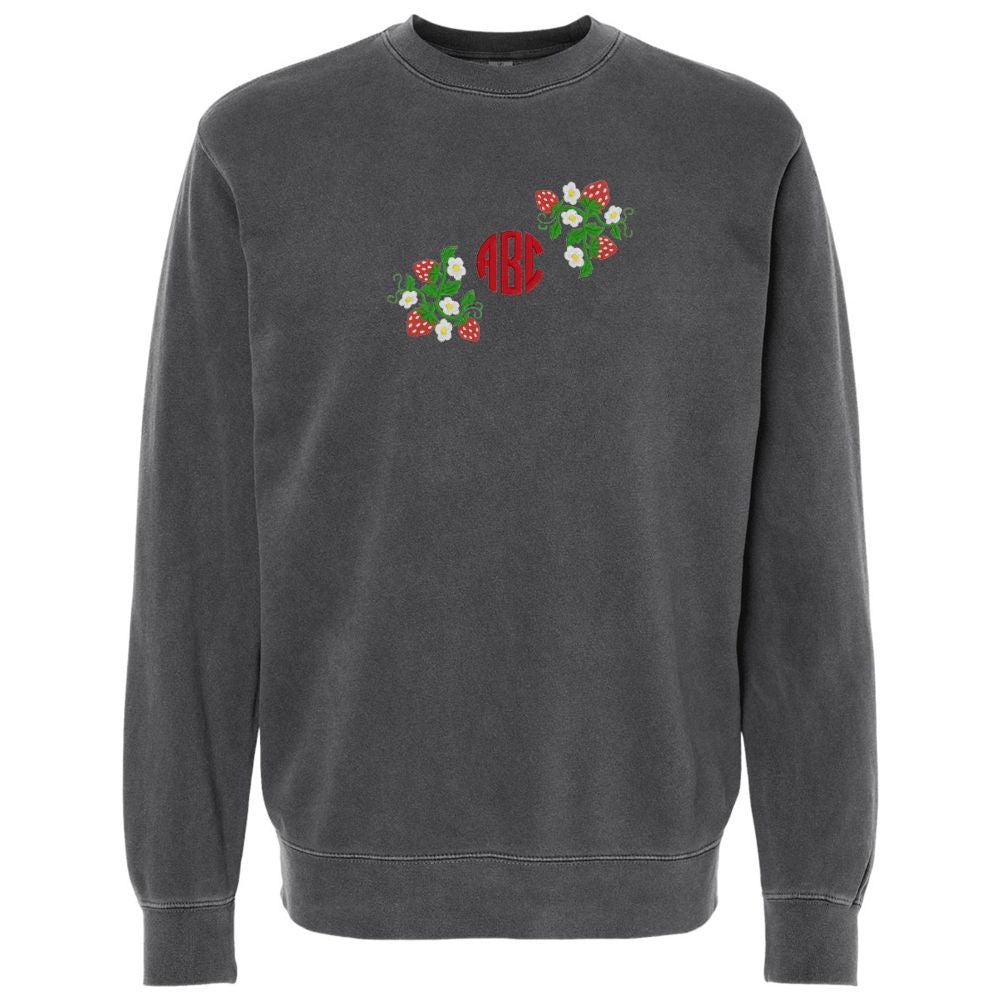 Monogrammed 'Strawberry Fields' Cozy Crew