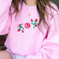 Monogrammed 'Strawberry Fields' Crewneck Sweatshirt