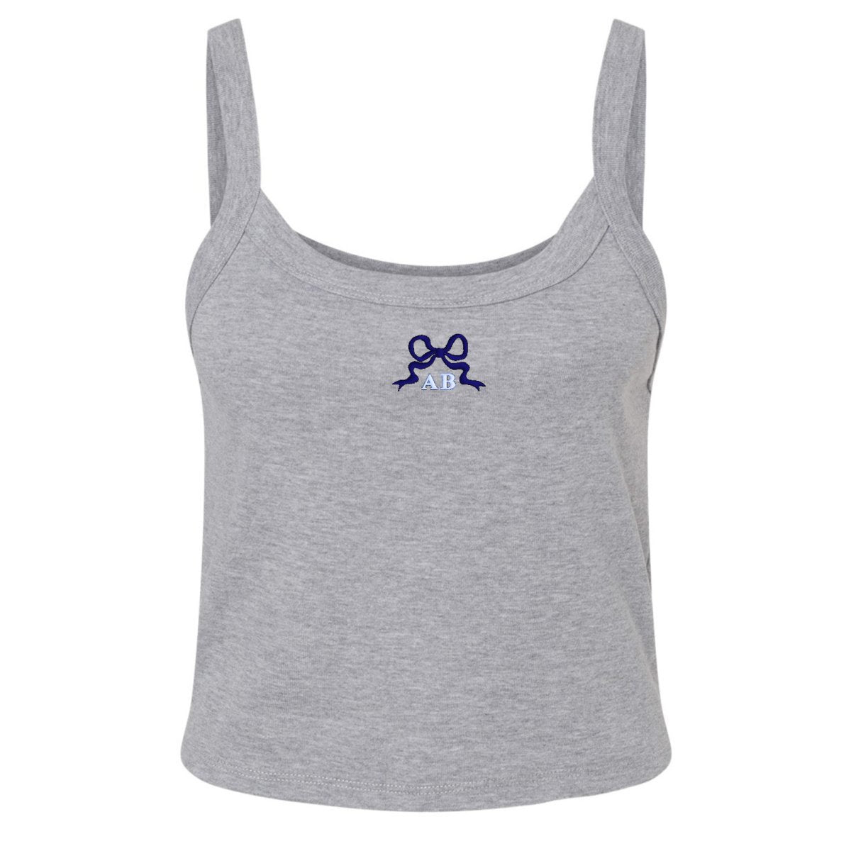 Monogrammed 'Tiny Bow' Baby Tank