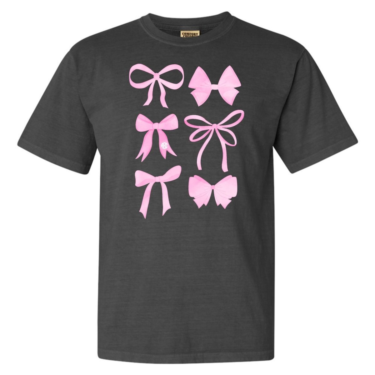 Monogrammed 'Watercolor Bows' T-Shirt
