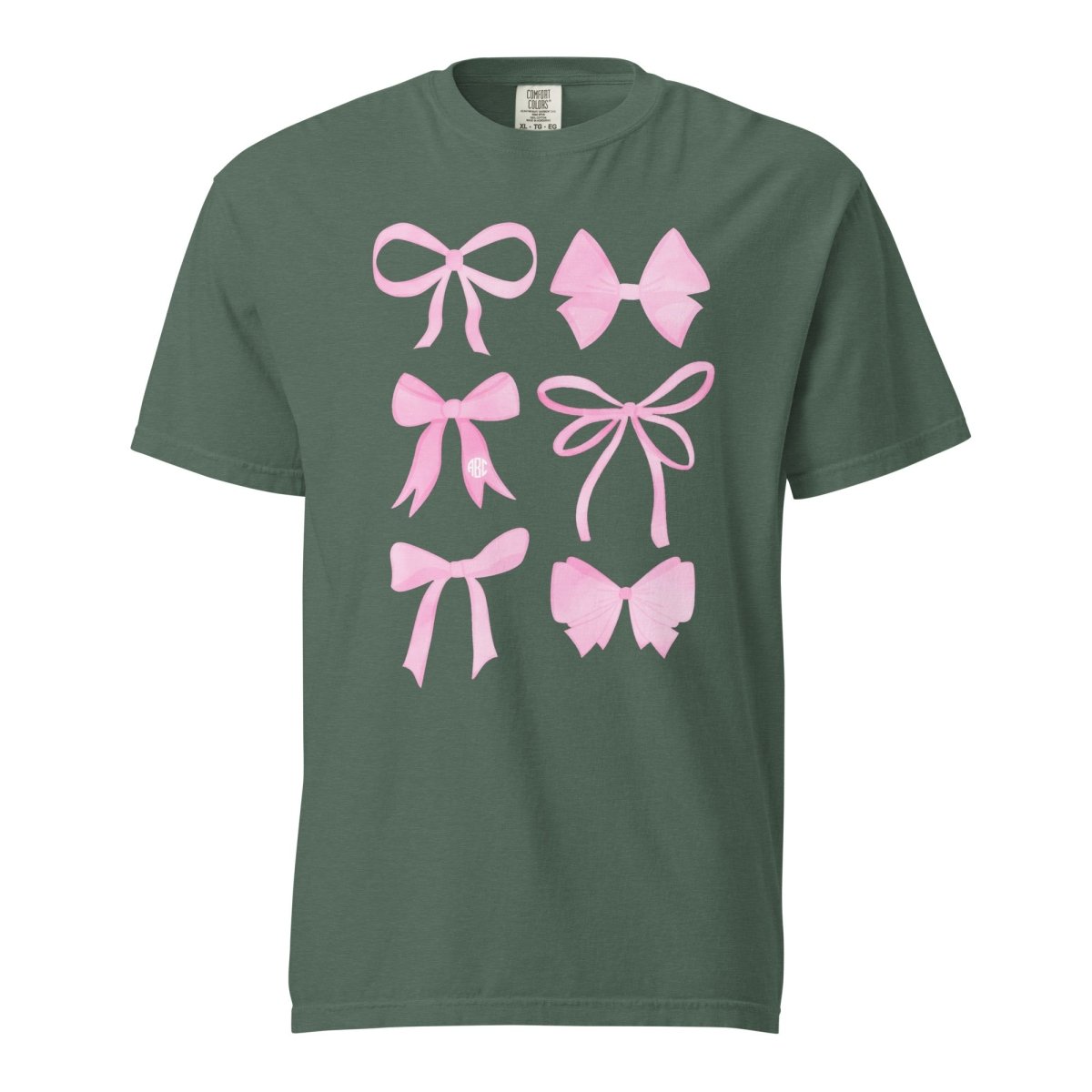 Monogrammed 'Watercolor Bows' T-Shirt