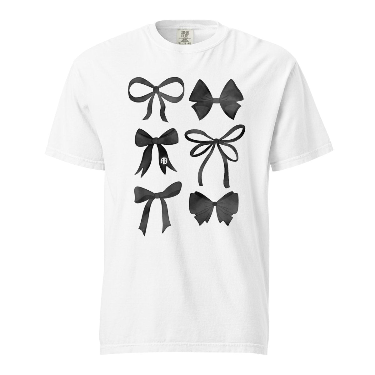 Monogrammed 'Watercolor Bows' T-Shirt