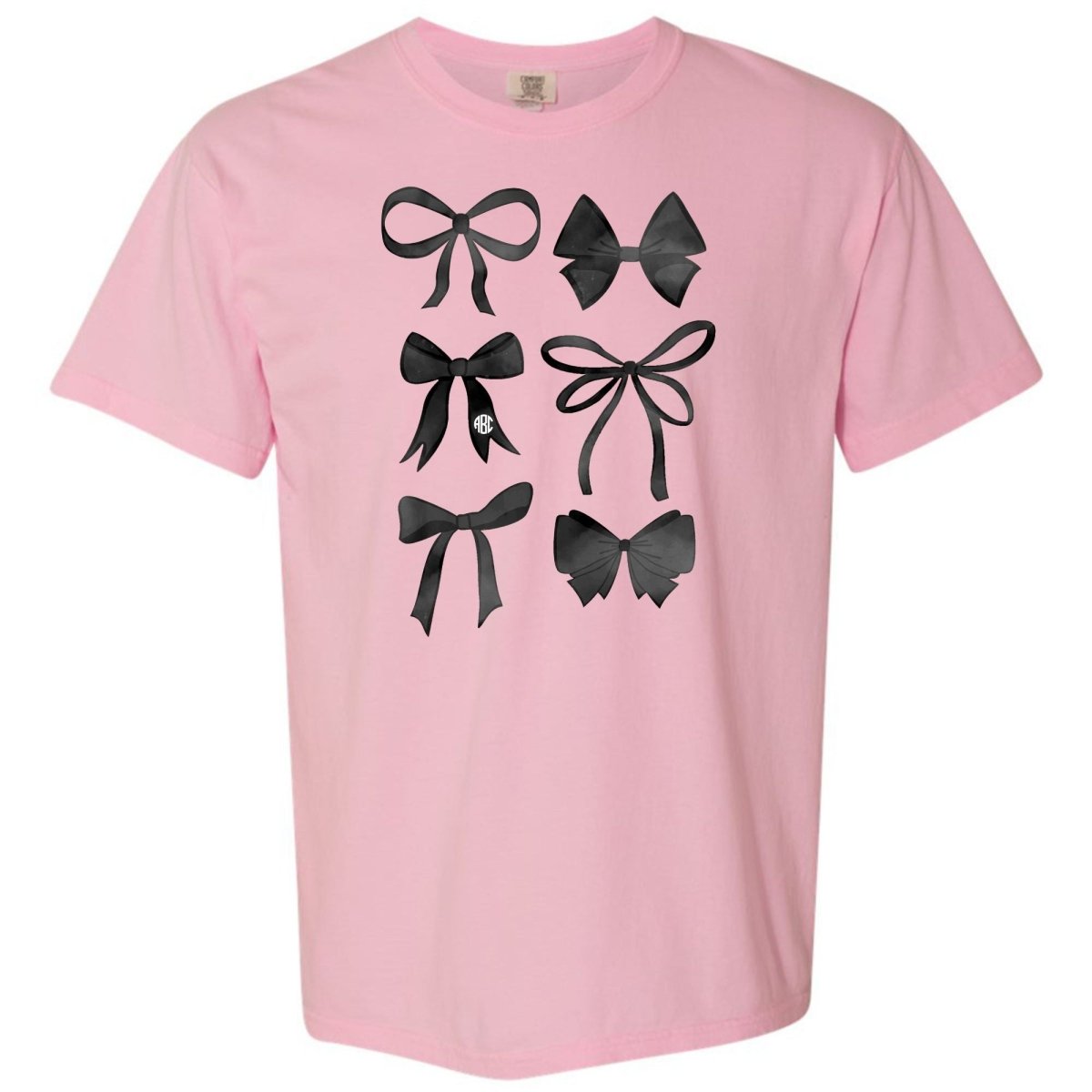 Monogrammed 'Watercolor Bows' T-Shirt