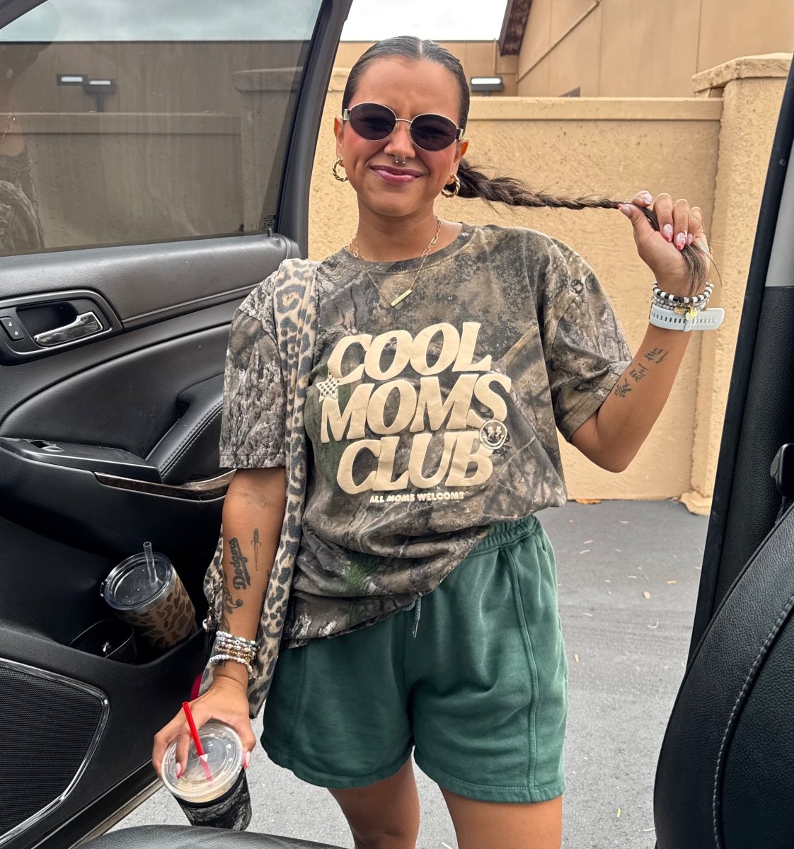 PUFF 'All Mom's Welcome' Realtree Camo/Leopard T-Shirt