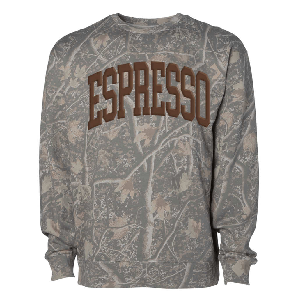 PUFF ‘Espresso’ Camo Hideaway Crewneck