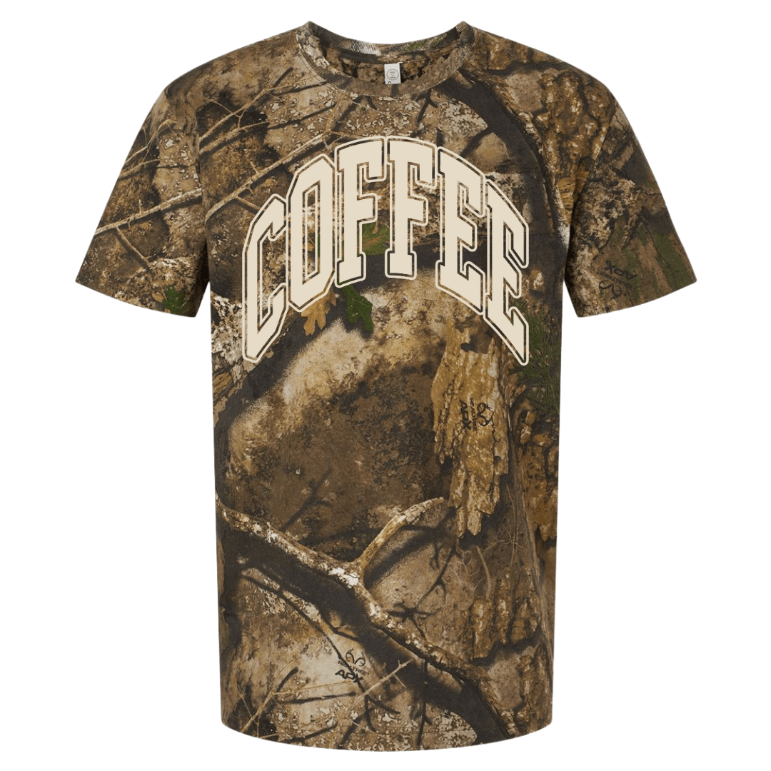 PUFF 'COFFEE' Realtree Camo/Leopard T-Shirt