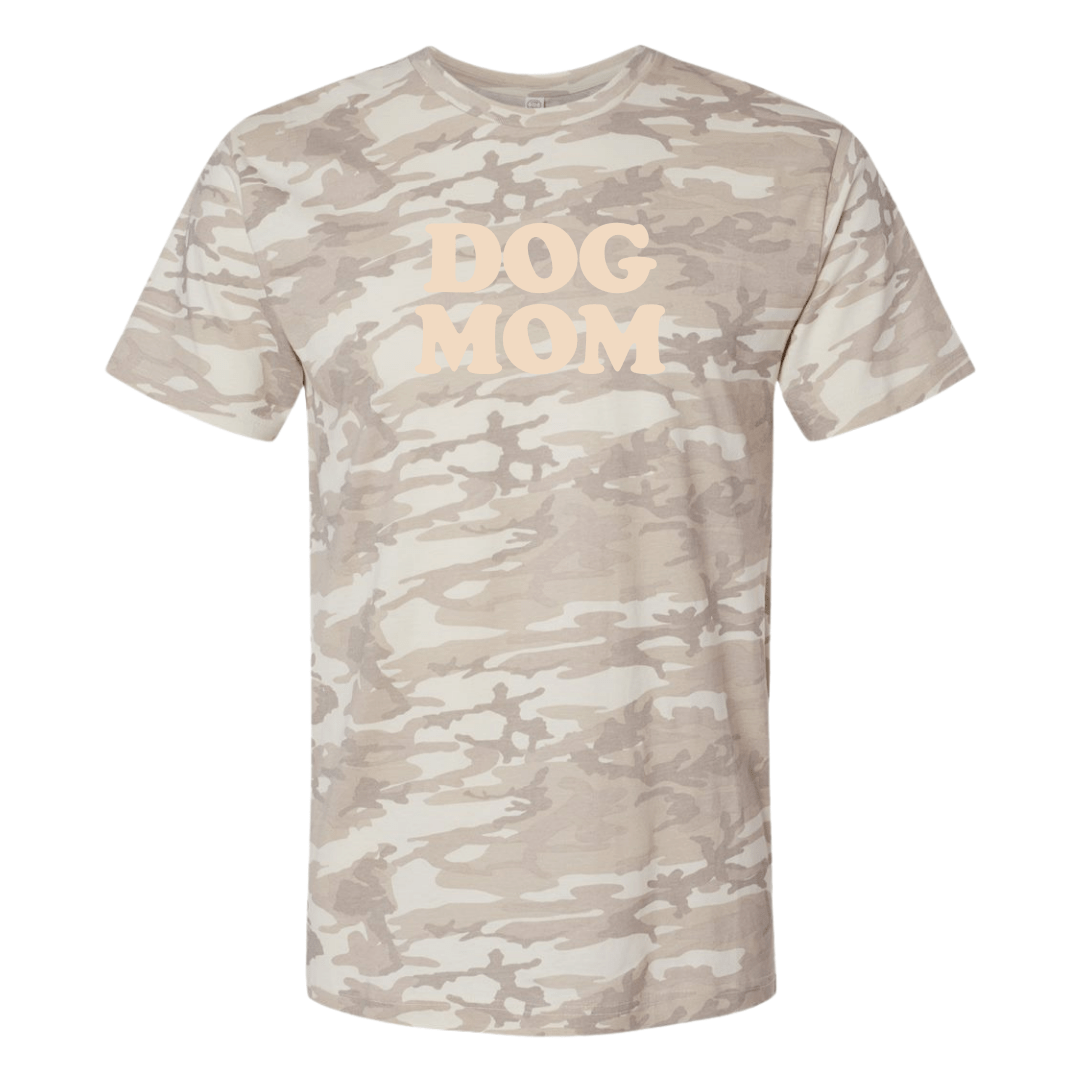 PUFF 'Dog Mom' Realtree Camo/Leopard T-Shirt