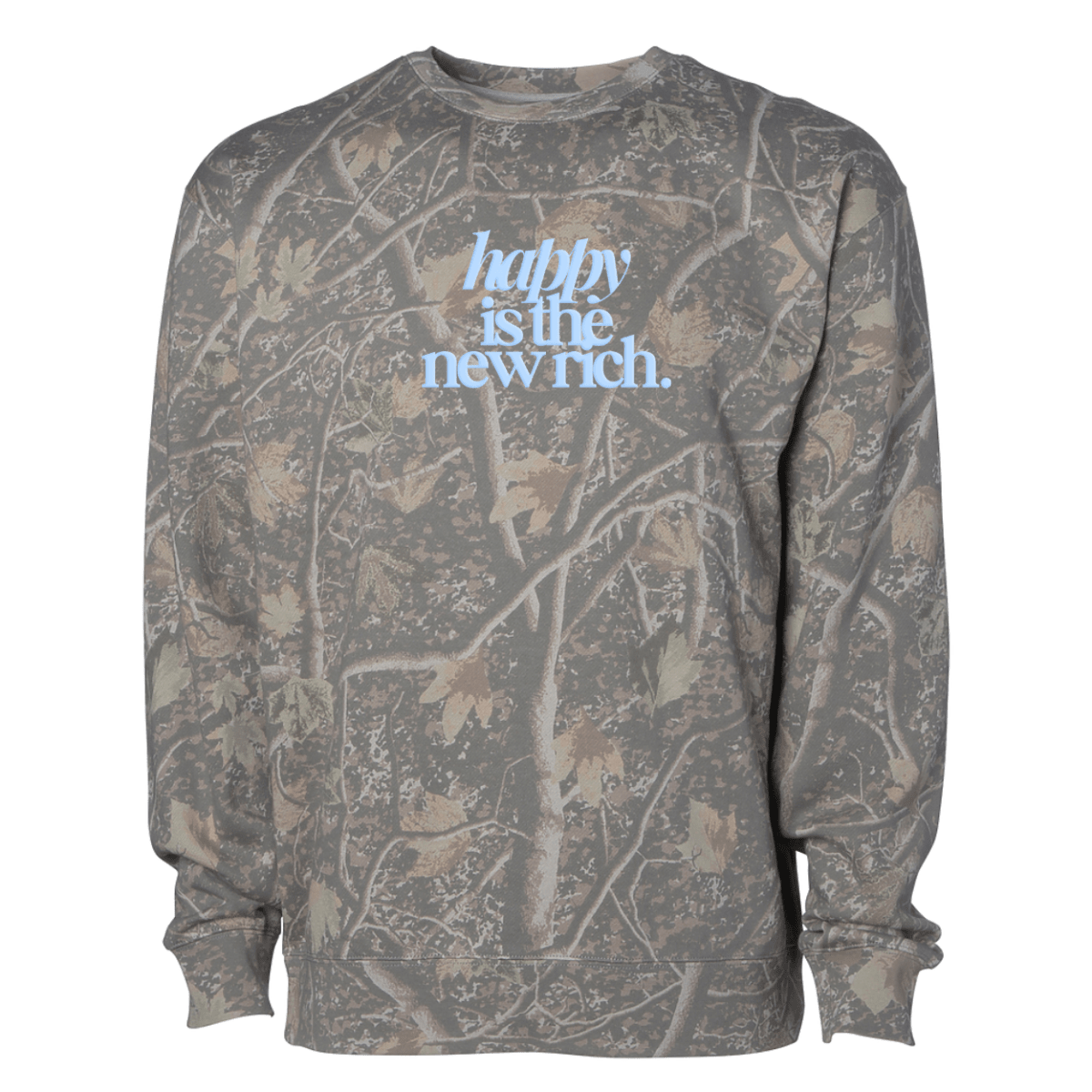 PUFF ‘Feel Good’ Camo Hideaway Crewneck