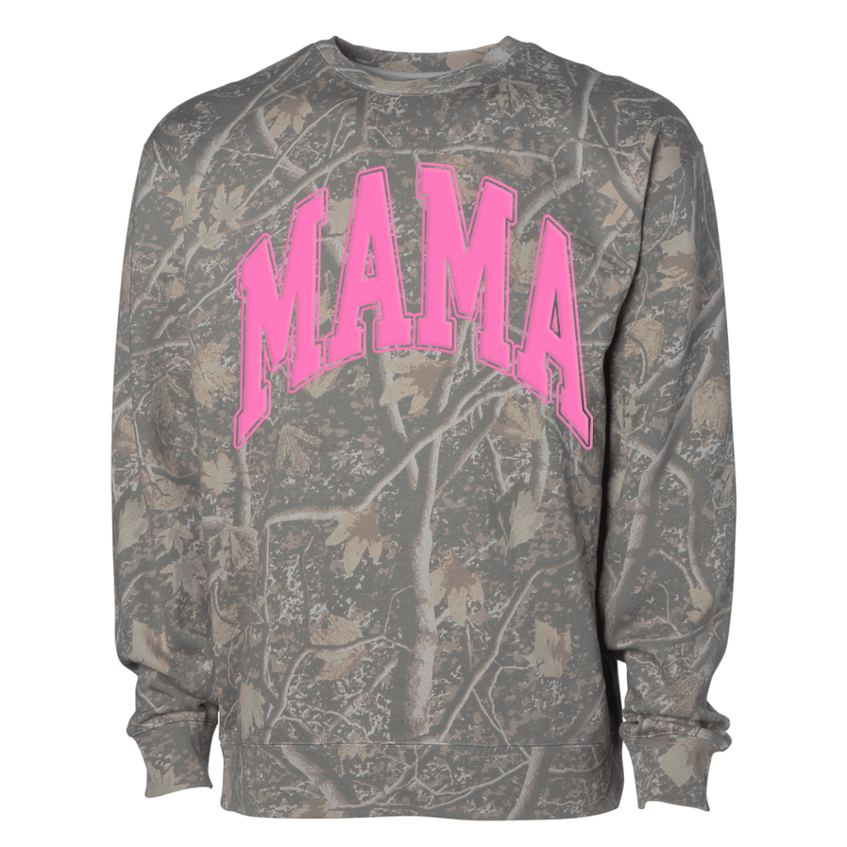 PUFF 'Mama' Camo Hideaway Crewneck