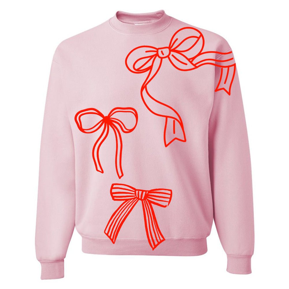 PUFF 'Red Bows' Crewneck Sweatshirt