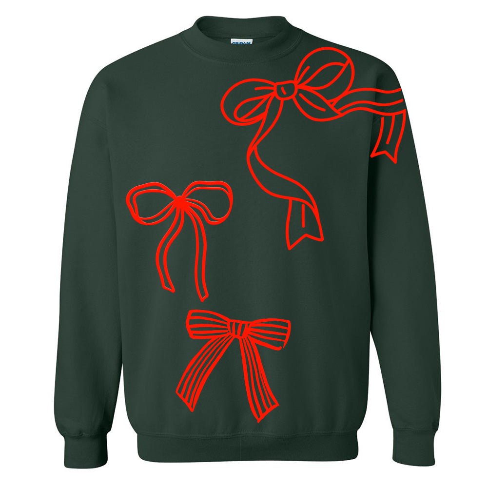 PUFF 'Red Bows' Crewneck Sweatshirt