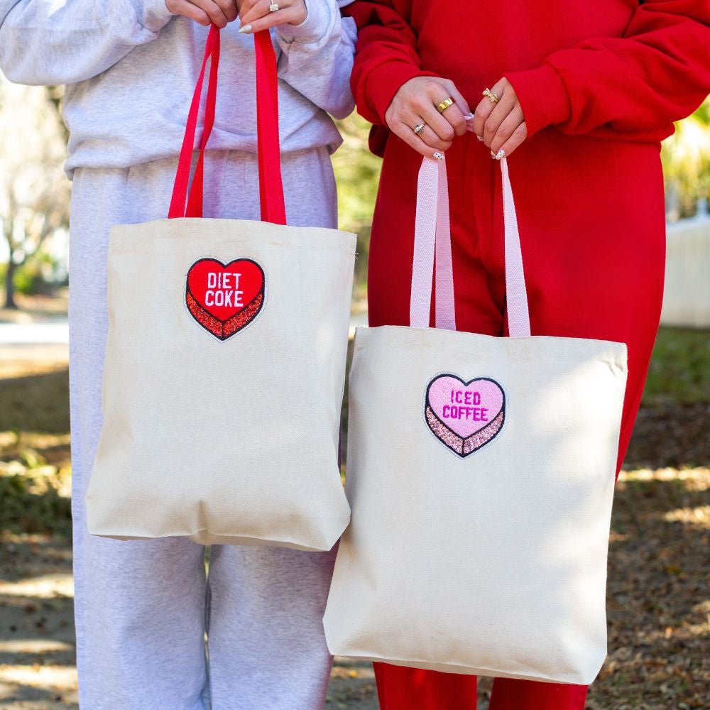 'Sip & Sparkle' Canvas Tote