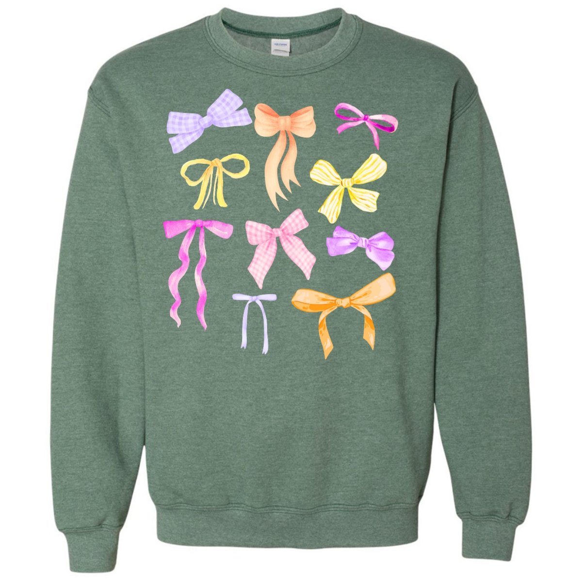 ‘Spring Bow Show' Heather Crewneck Sweatshirt