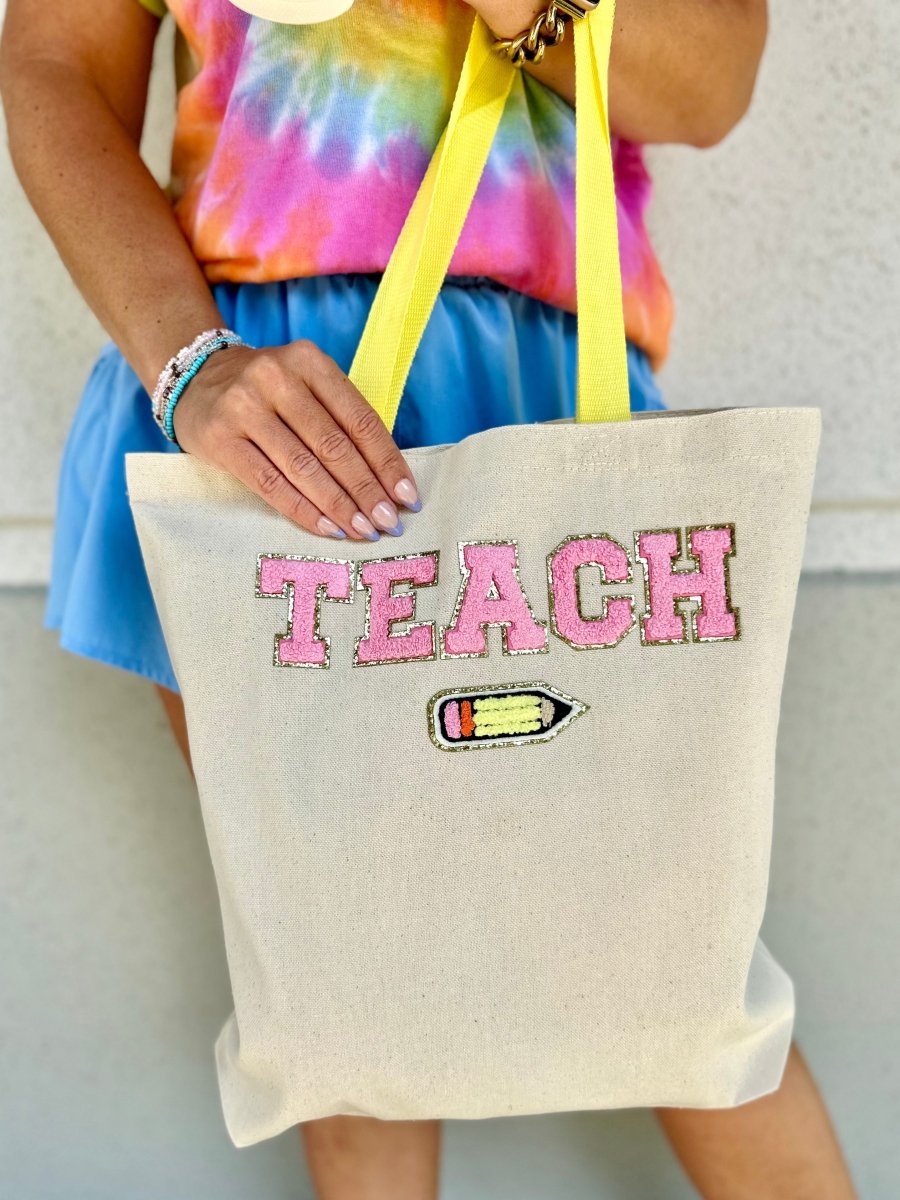 TEACH '#1 Teacher, #2 Pencil' Tote