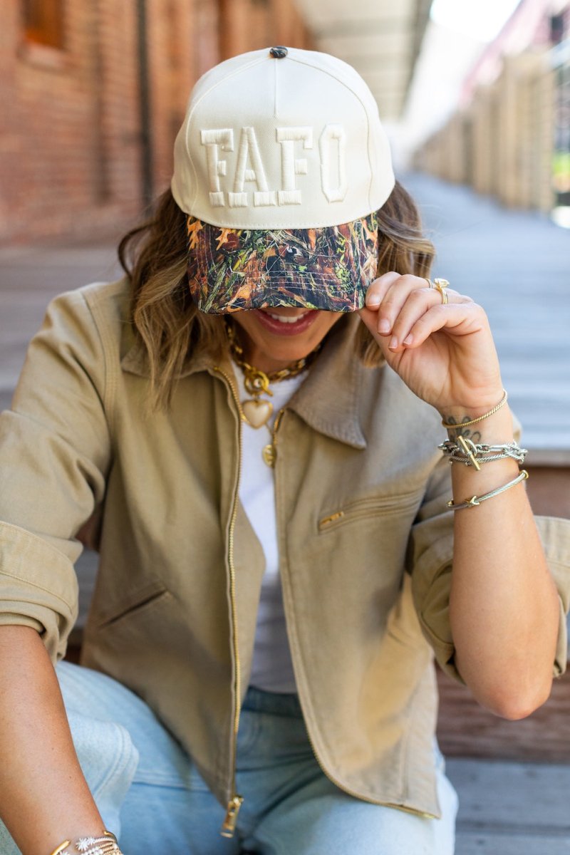 UM X @livinwithMB FAFO Camo Brim Hat